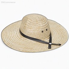 대챙 밀짚모자 턱끈 44cm 물놀이모자 바캉스모자, 상세페이지 기재, 1개