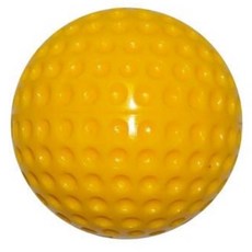 星際戰艦 黃色凹洞棒球/橘子球 12個裝 防水耐用 發球機適用 打擊練習認證球, 1個