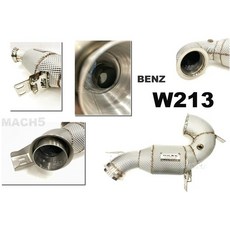 傑暘國際車身部品 賓士 BENZ W213 E53 AMG Mach5 高流量當派 200鉬 Downpipe, 1個