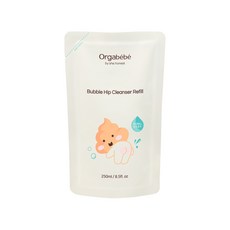 오가베베 버블 아기 엉덩이 클렌저 리필 힙 똥버블 청결제, 1개, 250ml