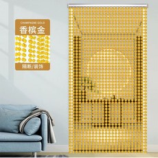 구슬 문발 커튼 가리개 구슬골드 비즈발 출입문 현관 입구 중국집, 1개, A. 원주 골드