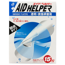 POCKET普可 日本製 防水透氣OK繃 黏性繃帶 舒適貼繃 救急絆創膏, 1個, 15個裝