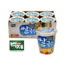 백제 쌀국수 멸치맛 미니컵, 58g, 30개