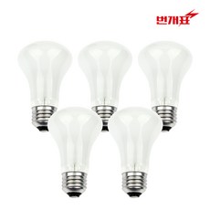 번개표 크립톤 전구 불투명 40W E26 - 5개입 세트