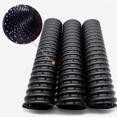 하수관료 오수관 PVC 직경 유틸리티 유공관 65mm 주름관 침수관 투수관, H. Φ100 타공관 포장 100M
