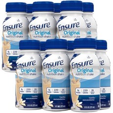 미국 Ensure 엔슈어 오리지날 쉐이크 바닐라 12개