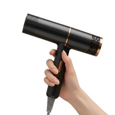 고속 헤어 드라이기 항온 온도조절 빠른 건조 이온 헤어 드라이어, 블랙, UY-드라이기