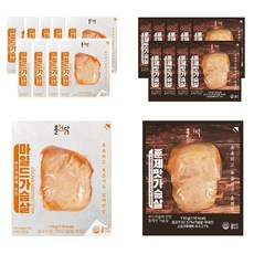 [국내산] 바로먹는 실온 닭가슴살 110g 2종 (마일드 훈제), 20개
