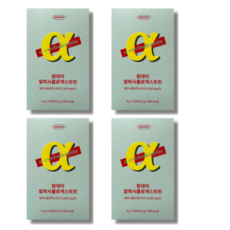 [본사 정품] 원데이 알파CD 알파스클로덱스트린 4박스(8주분) 파인애플맛 원데이알파CD, 3g, 56개