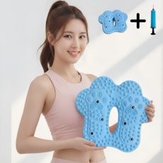 트렌디고 가정용 에어 스텝퍼 발지압 스테퍼 발바닥 붓기 개선 실내 운동기구 무소음, 아쿠아블루