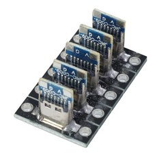 나사 고정 판이 USB 포트 커넥터 충전 소켓 C타입 있는, 2Pin-5pcs, 1개