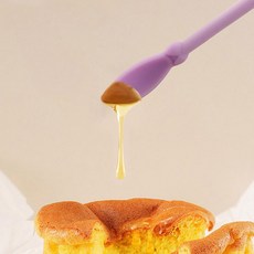 다용도 절약 스푼 미니 스파츌라 롱 주걱 헤라 주방 화장품, 퍼플-특대, 1개