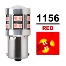 2/4 PCS P21W 1156 BA15S 1157 BAY15D LED 전구 자동차 Trun 신호 주차 브레이크 조명 12V 24V 3030-24SMD 6500K 흰색 빨간색 호박, 1156-Red, 2 PCS