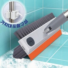 버치앤블룸 회전헤드 틈새 사각 화장실 청소솔, 그레이, 1개