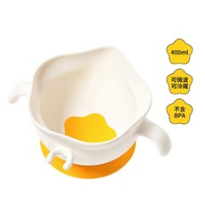 科巢 嬰兒輔食碗 400ml 蛋花碗2.0 UK設計 防滑防灑 適用於輔食餵養 自主進食, 蛋花碗2.0 輔食餵養 自主進食, 1個