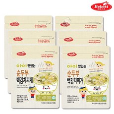 베베스트 아이 맛있는 순두부 백김치찌개 해썹 아기반찬 레토르트식품 아이 맛있는 순두부백김치찌개, 5개, 200g