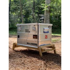 八刀草 多功能置物層架 組裝式露營冰箱架 冰桶架 鋁箱架 露營美學 新品上市, 梣木復古色, 1個