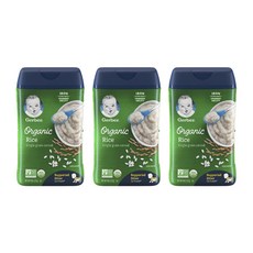 거버 싱글 그레인 시리얼 분말어린이식 227g, 쌀(Rice), 3개