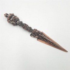 有貨微武器茶刀 普洱茶刀專用茶刀 不銹鋼茶針茶錐 三面普巴金剛杵 降魔除障礙, 1~紅銅~金剛杵, 1個