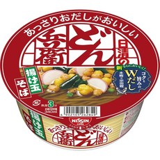 日清咚兵衛 清爽煎蛋蕎麥麵 油豆腐烏龍麵 豆皮烏龍碗麵 (三種口味組合), 69g, 1個