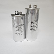 티앤디 CBB65 기동콘덴서 60uF - 450V 2+4단자 대형 에어컨 실외기 모터용, 1개, 개