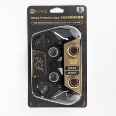 良值 黑神話悟空PS5手柄硅膠保護套 搖桿帽 貼紙 臺灣出貨, 1個, L1034-大聖款