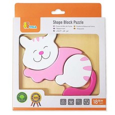 비가 VIGA 베이비퍼즐 야옹이 V59930 끼우기 도형놀이 유아완구 장난감 완구+셀러팩토리Shop, 빠른배송