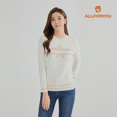 [올포유] [모델착장] 여성 별 포인트 니트 AWSRL7271-102