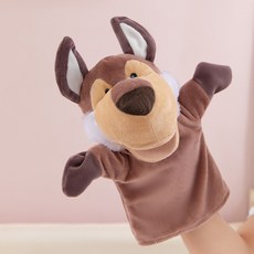 [5시 당일출고] FOOI 구연동화 말하는 동물 손인형 20종 동물장갑 연극, 07.늑대, 1개, 24cm