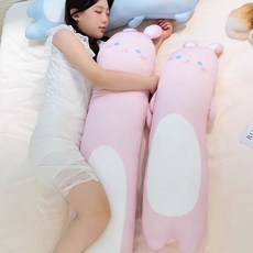이거내꺼 대형 매끈 냉감 바디필로우 커버 분리형, 냉감 매끈 토끼