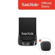 샌디스크 울트라 핏 CZ430 USB 3.1 메모리 + 보관 케이스 패키지, 32GB, 1개 32GB, 1개