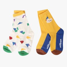 [AK플라자] [밀리밤] 밀리 2PACK 유니 양말MLAY25A62