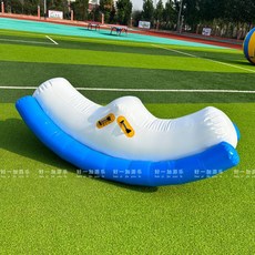 대형 물놀이 에어튜브 워터파크 수상놀이 풍선 장난감 풀장 레저 놀이기구 모음, 파랑+흰색  2m