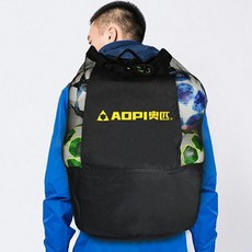 대용량 볼백 축구공 가방 농구공 보관 주머니 메쉬 그물망, 라지-블랙-AP-290, 1개