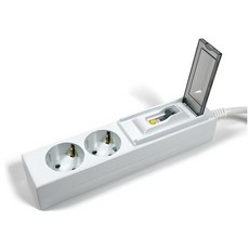 가가넷 포인트탭 고용량 멀티탭 2구 SSPM-1550E, 1.5m, 혼합색상, 1개