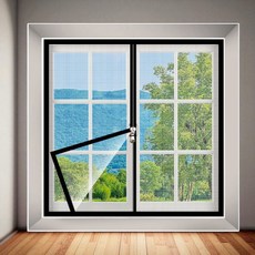 베란다 창문 틈으로 들어오는 러브버그 모기 차단용 방충망 커튼