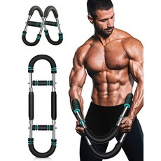 트위스터 팔 트레이너 40-100파운드 조절 가능한 가슴 운동 가정 및 여행용 휴대용 저항 파워