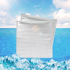 은박보냉봉투 간편 접착식 은박 보냉봉투 50p세트 보냉팩 20cmx20cm 은박보온봉투, 100ml, 단품
