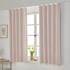 100% 작은창 형상기억 창문 암막커튼 세트 핀형