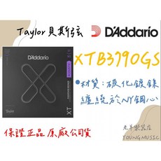 DAddario XTB3790GS 4弦 Taylor BASS弦 37-90 美國製, 1個