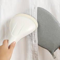 휴대용 미니 다리미판 스팀 다림질 매트 여행용 의류 보조 패드, 그래이 원형