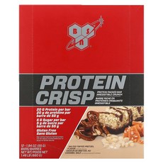 BSN 프로틴 크리스프 단백질바 솔티드 토피 프레첼 바 12개 각 57g(2.01oz), 1개