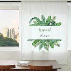 빛차단 암막커튼 S26 트로피칼 드림 XL 140X230cm 디지털프린팅 긴창커튼 현관 가리개 베란다 가림막