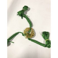 華誠 龍鳳 玉扣 綁繩 拖椅 神像用, 綠色, 1個