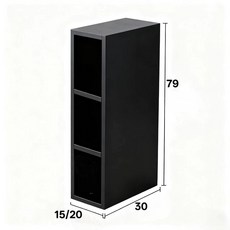 당당상점 까꿍선반 공간 좁은 주방 활용 벽, 블랙 15 길이 30 깊이 79 높이