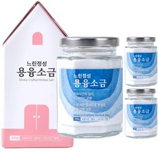 느린정성 프리미엄 미네랄 용융소금, 3개, 200g