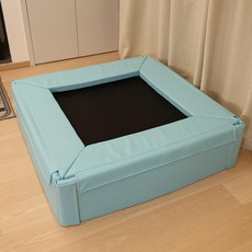 층간소음 방지 트램펄린 다이어트 점핑보드 운동 놀이 무소음 유산소, 소프트 팩 사각 116x30cm 충격 방지
