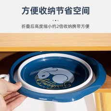 Furihome 可折疊拖把桶 長方形收納盆, 1個, 加厚折疊盆-直徑30.5cm