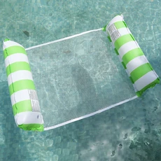 성인을위한 1PC 풍선 플로트 해먹 Floaties 올 여름 풀 사이드 라운지에 적합 물 놀이 액세서리, 07 Green (Tow)