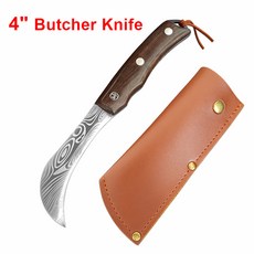 칼집 단조 515 스테인레스 스틸 낚시 유틸리티 껍질 벗기기 주방 슬라이스 정육점 고기 절단, 4inKnifecover, 1개